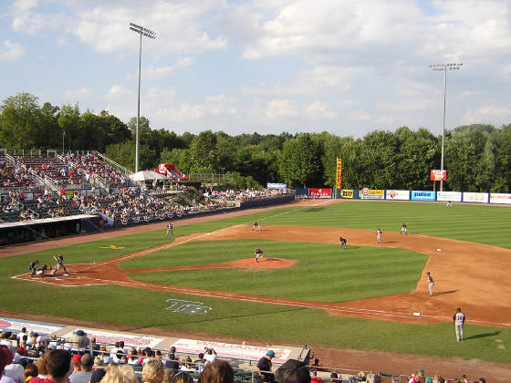 Dutchess Stadium, from the 1st base stands