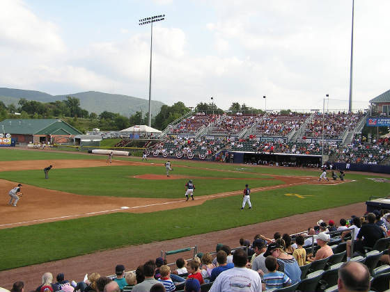 DUTCHESS STADIUM, from the 3rd base stands